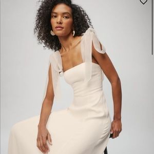 Reformation balsam dress- white